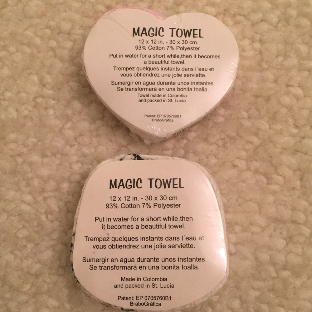 Disney magic expanding wash cloth towels Peter Pan & Mini Mouse NWT - Picture 3 of 8